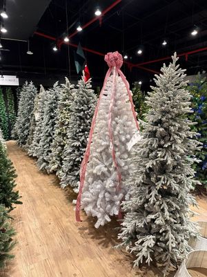 8ft 1677tips 5 fork PE&pointedPVC&flat PVC flocked Christma - 110-0100019