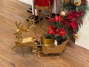 DECORAÇÃO DE TRENÓ COM VEADOS 1 - 201-4600151