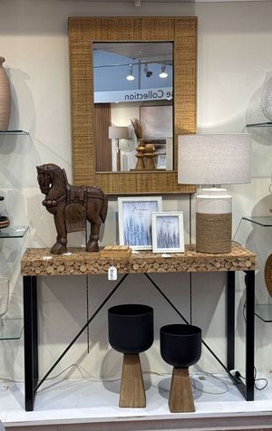 WOOD + IRON CONSOLE TABLE - 454-211332