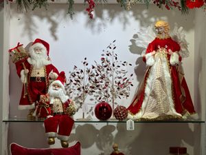 35CM PEARL +RED DIAMOND TREE - 140-1900337