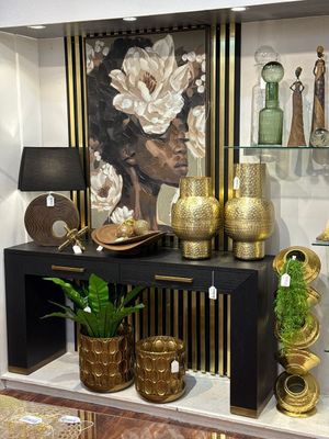 WOODEN CONSOLE TABLE W / 2 DRAWER - 454-2200012